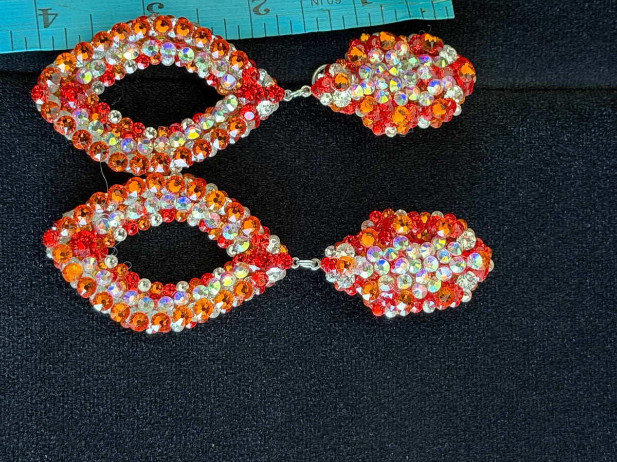 Orange & Tangerine Earrings 4inch