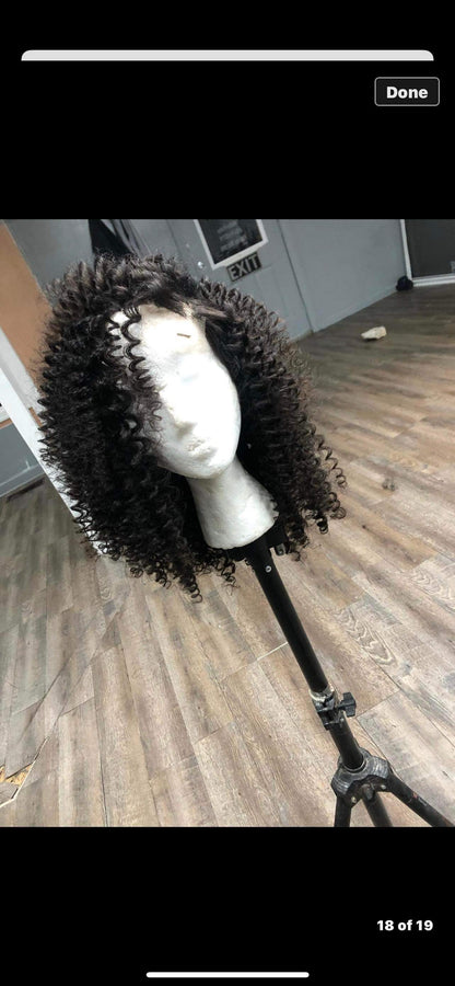 4X4 Lace Closure Full Coverage Wig Curly